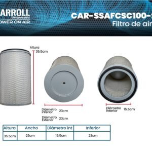 Filtro de aire CAR-SSAFCSC100-S