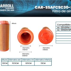 Filtro de aire CAR-SSAFCSC30-S